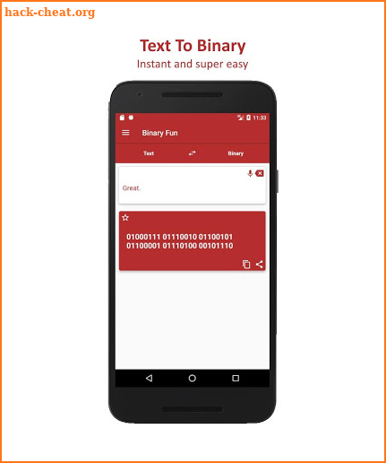 Binary Fun - Binary code converter screenshot