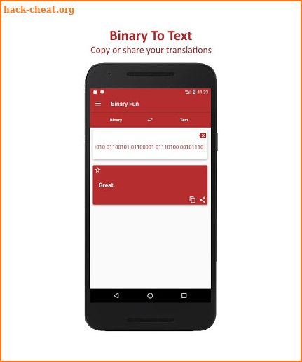 Binary Fun - Binary code converter screenshot