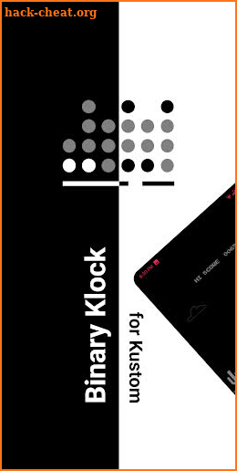 Binary Klock for Kustom screenshot
