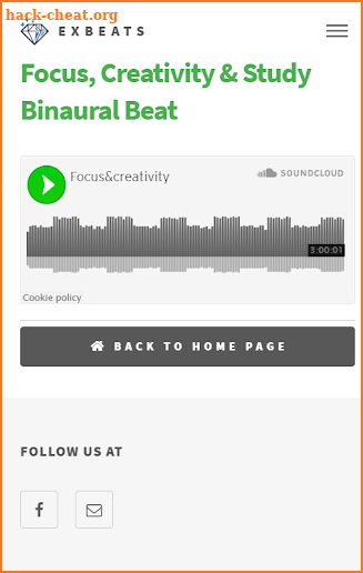Binaural Beats App - ExBeats Binaural Beats Player screenshot