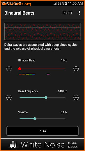 Binaural Beats Generator screenshot