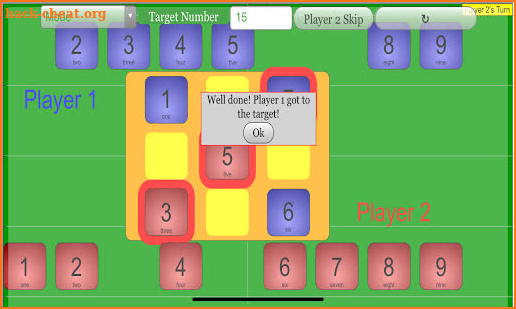 Bing Bang Go! a Tic Tac Toe Math Addition Game screenshot