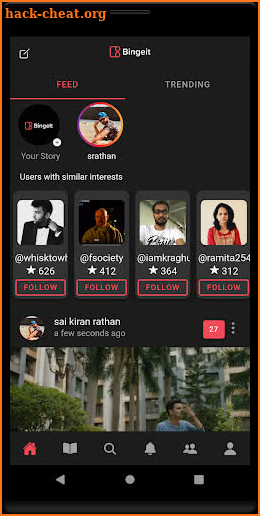 Bingeit - Social Platform for Movie Lovers screenshot