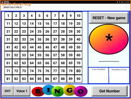 Bingo Calls screenshot
