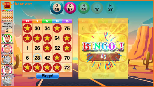 Bingo Country Stars BINGO Game screenshot