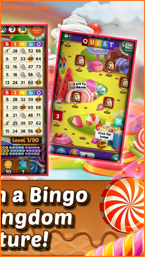 Bingo Quest - Christmas Candy Kingdom Game screenshot