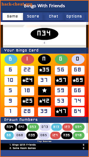 Bingo With Friends Same Room Multiplayer Game screenshot