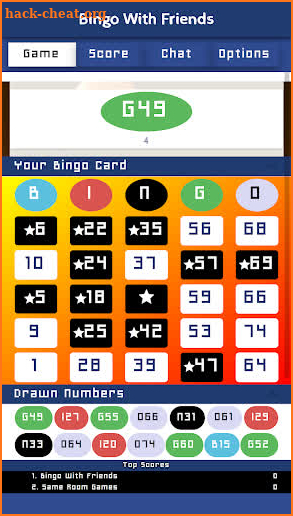 Bingo With Friends Same Room Multiplayer Game screenshot