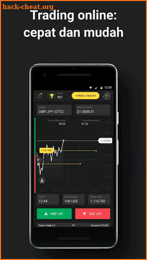 Binomo Trading Investment Platform screenshot