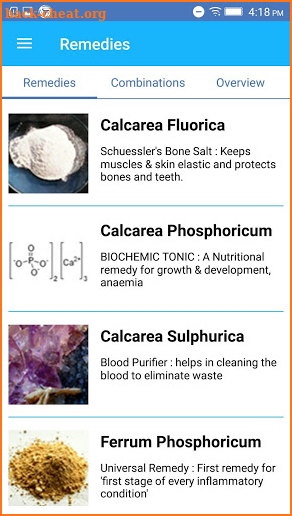 Biochemic Tissue Salts screenshot