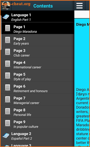Biography of Diego Maradona screenshot