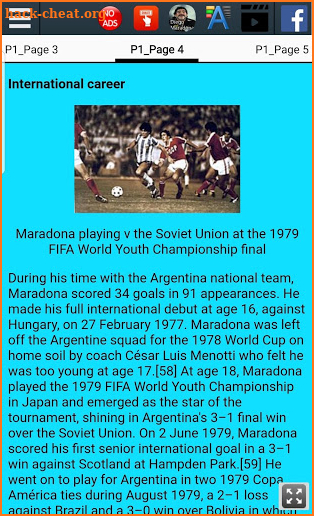 Biography of Diego Maradona screenshot