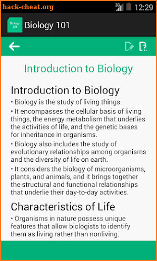 Biology 101 screenshot