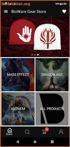 BioWare Gear Store screenshot