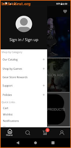 BioWare Gear Store screenshot