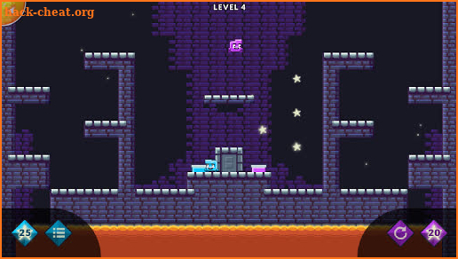 Bip and Pip lava dungeon screenshot