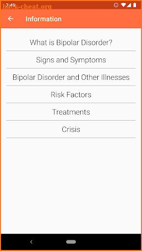 Bipolar Test screenshot