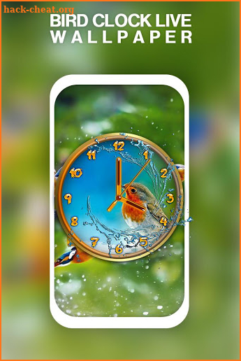 Bird Clock Live Wallpaper screenshot