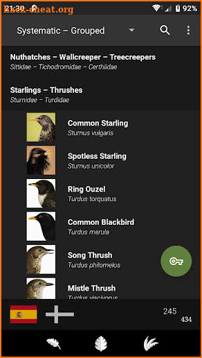 Bird Guide Europe screenshot