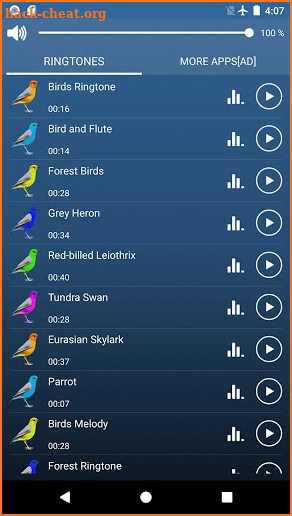 Bird Sound Ringtones & Wallpapers screenshot