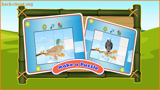 Bird Sounds Animal Kids Games - Puzzle & Coloring screenshot