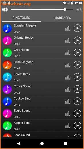 Birds sound ringtones & wallpapers screenshot