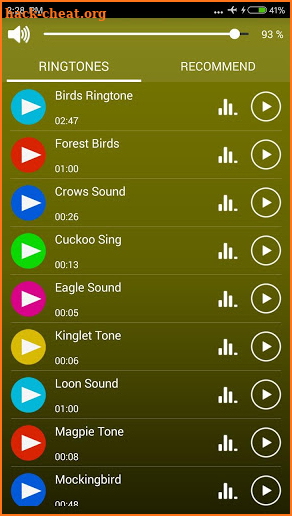 Birds Sounds & Ringtones screenshot
