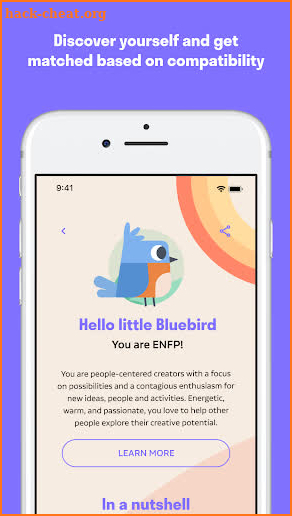 Birdy, Personality Matching screenshot