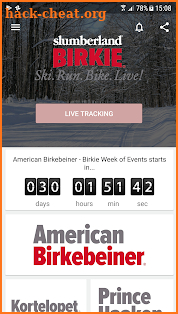 Birkie Events screenshot