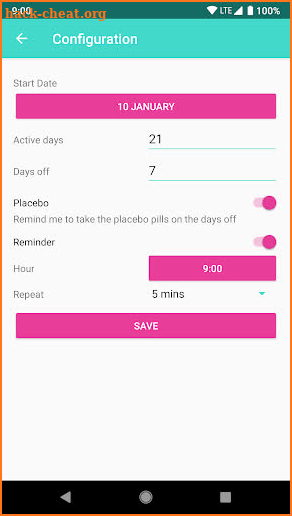 Birth Control Pill Reminder & Tracker screenshot