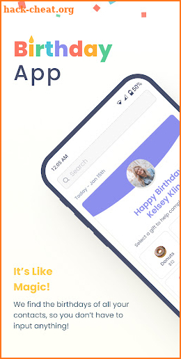 Birthday App screenshot