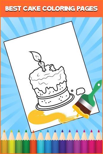 Birthday Cake Coloring Book screenshot