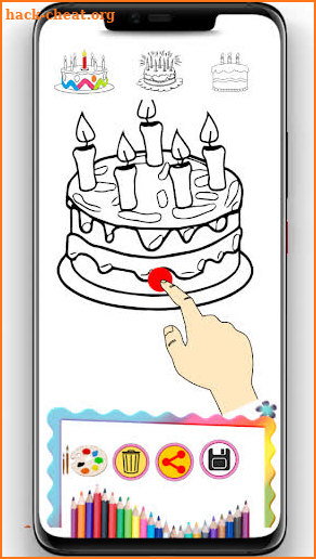 Birthday Cake Coloring Game for Kids 2019 screenshot