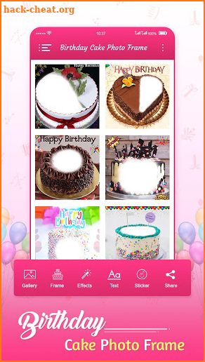 Birthday Cake Photo Frame screenshot