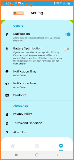 Birthday Calender App screenshot
