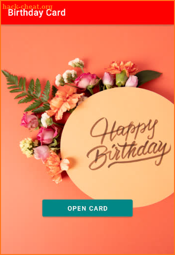 Birthday Card screenshot