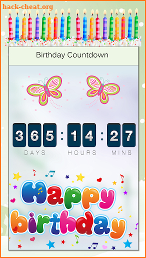 Birthday Countdown - Countdown LWP 2018 screenshot