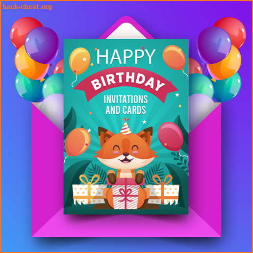 Birthday invitation maker screenshot