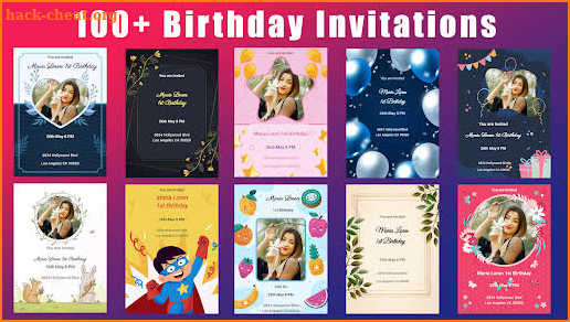 Birthday Invitation Maker screenshot