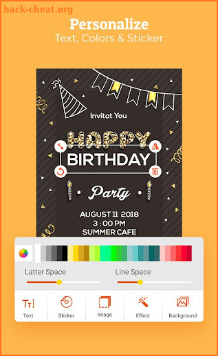 Birthday Invitation Maker : Invitation Card Maker screenshot