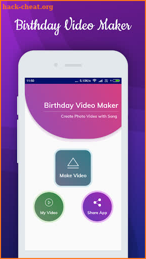 Birthday Lyrical Status Video Maker With Music screenshot