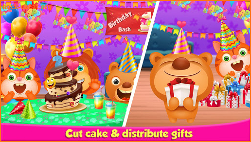 Birthday Party Celebrations: Pets Cooking Fun Game screenshot