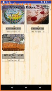 Birthday Party Recipes screenshot