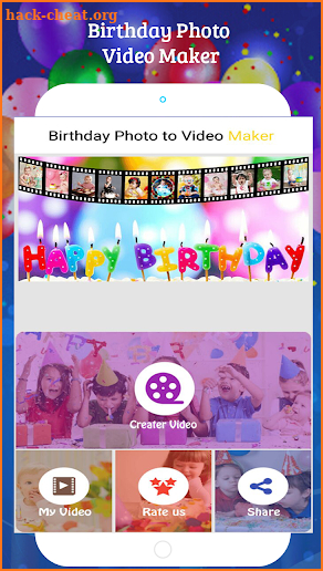 Birthday Photo To Video Maker screenshot