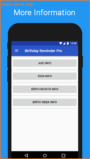 Birthday Reminder Pro screenshot