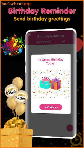 Birthday Reminder;Birthday App screenshot