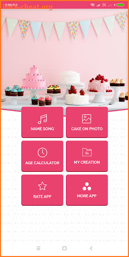 Birthday Song with name, photo on birthday cake screenshot
