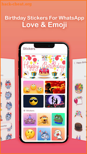 Birthday Stickers For WhatsApp-Love & Emoji screenshot