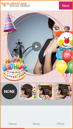 Birthday Video Maker, Photo on Cake, Video maker screenshot