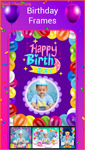 Birthday video maker with song screenshot